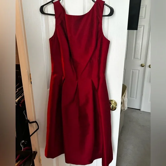 alfred sung dupioni fit & flare dress Alfred Sung D863 main image 1